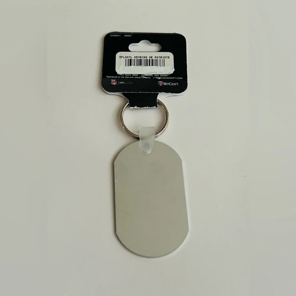 New Metal New England Patriots Keyring Team Logo WinCraft Licensed Key Football